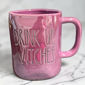 Rae Dunn metallic'Drink Up, Witches' Ceramic Coffee Mug